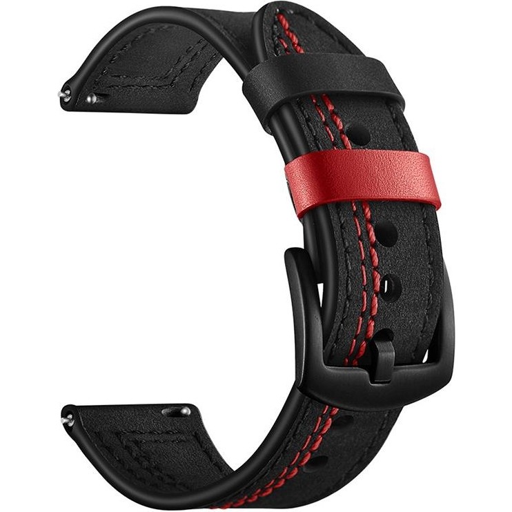 AktarMobile Redmi Watch 3 Active Uyumlu Deri Kordon Spor Dikişli Suni Deri Kayış - Siyah Akıllı Saat Aksesuarı Fiyatı