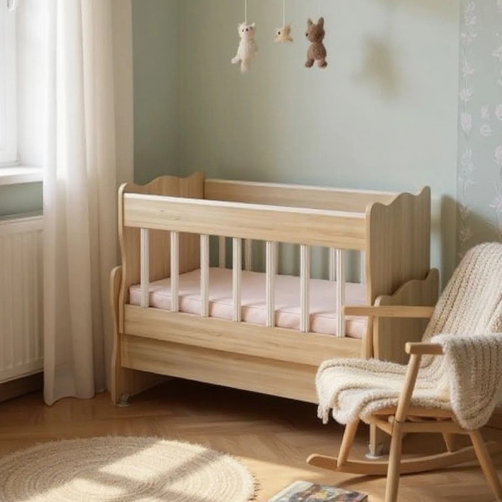 Akte Home Ahşap Sonomo Sallanır Anne Yanı Bebek Beşiği 0-3 Yaş İçin Konforlu Tasarım Diğer Fiyatı