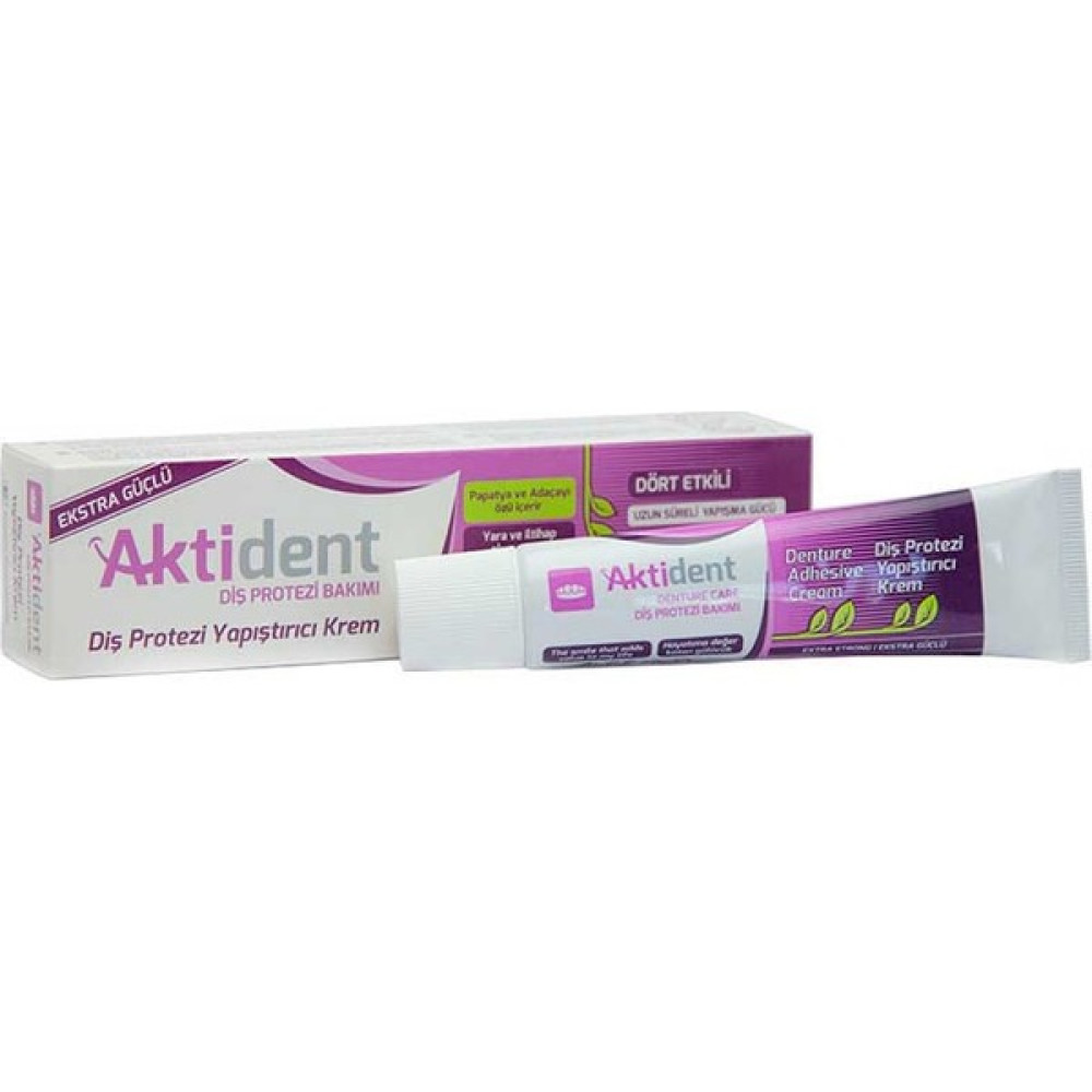 Aktident Diş Protezi Yapıştırıcı Krem 40 gr Diş Beyazlatıcılar Fiyatı