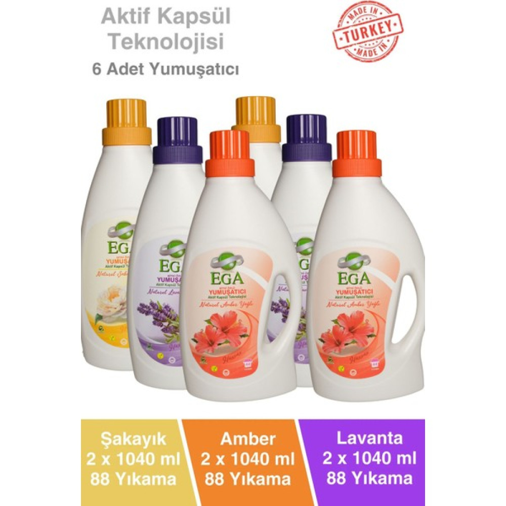 Aktif Kapsül Teknolojili Çamaşır Yumuşatıcısı 6 x 1040 ml 264 Yıkama - 6 lt Yumuşatıcı Fiyatı