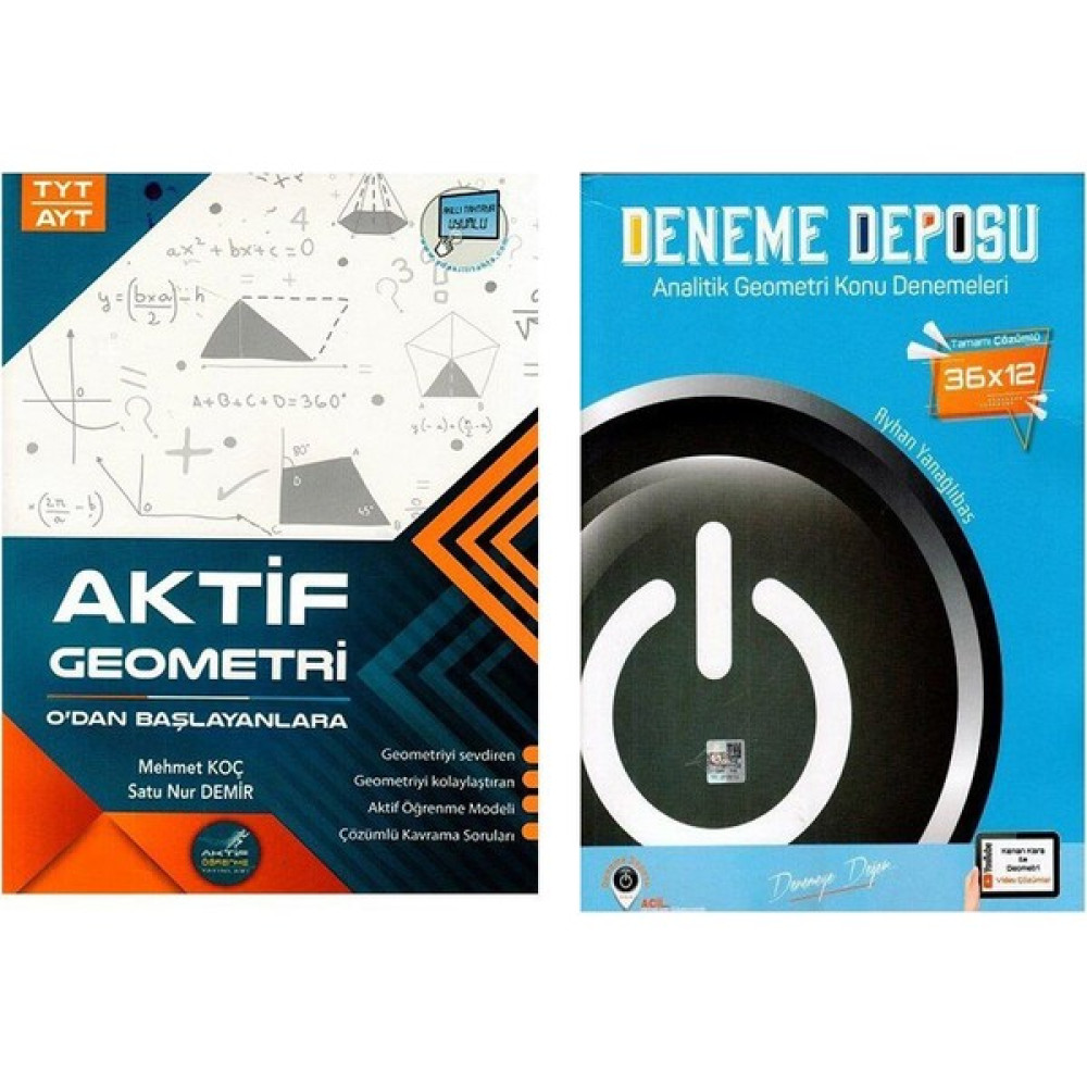 Aktif Öğrenme TYT AYT Geometri 0 Dan Başlayanlara ve Deneme Deposu Analitik Geometri Konu Den Seti Temel Yeterlilik Testi (TYT) Fiyatı