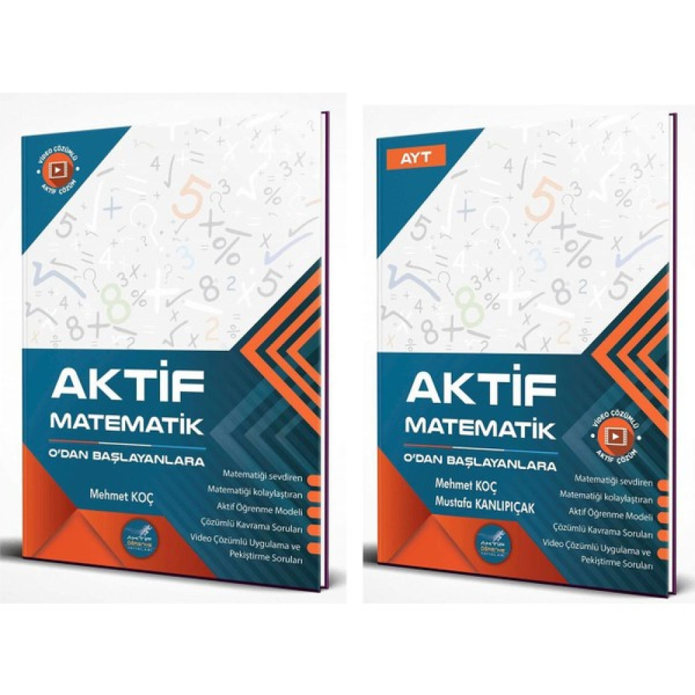 Aktif Öğrenme Yayınları Aktif Öğrenme Tyt ve Ayt Matematik 0 Dan Başlayanlara Seti 2 Kitap Temel Yeterlilik Testi (TYT) Fiyatı