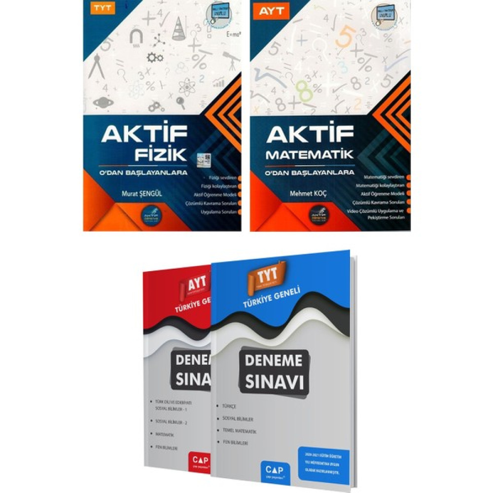 Aktif Öğrenme Yayınları TYT Fizik + AYT Aktif Matematik Kaynak Kitapları Fiyatı