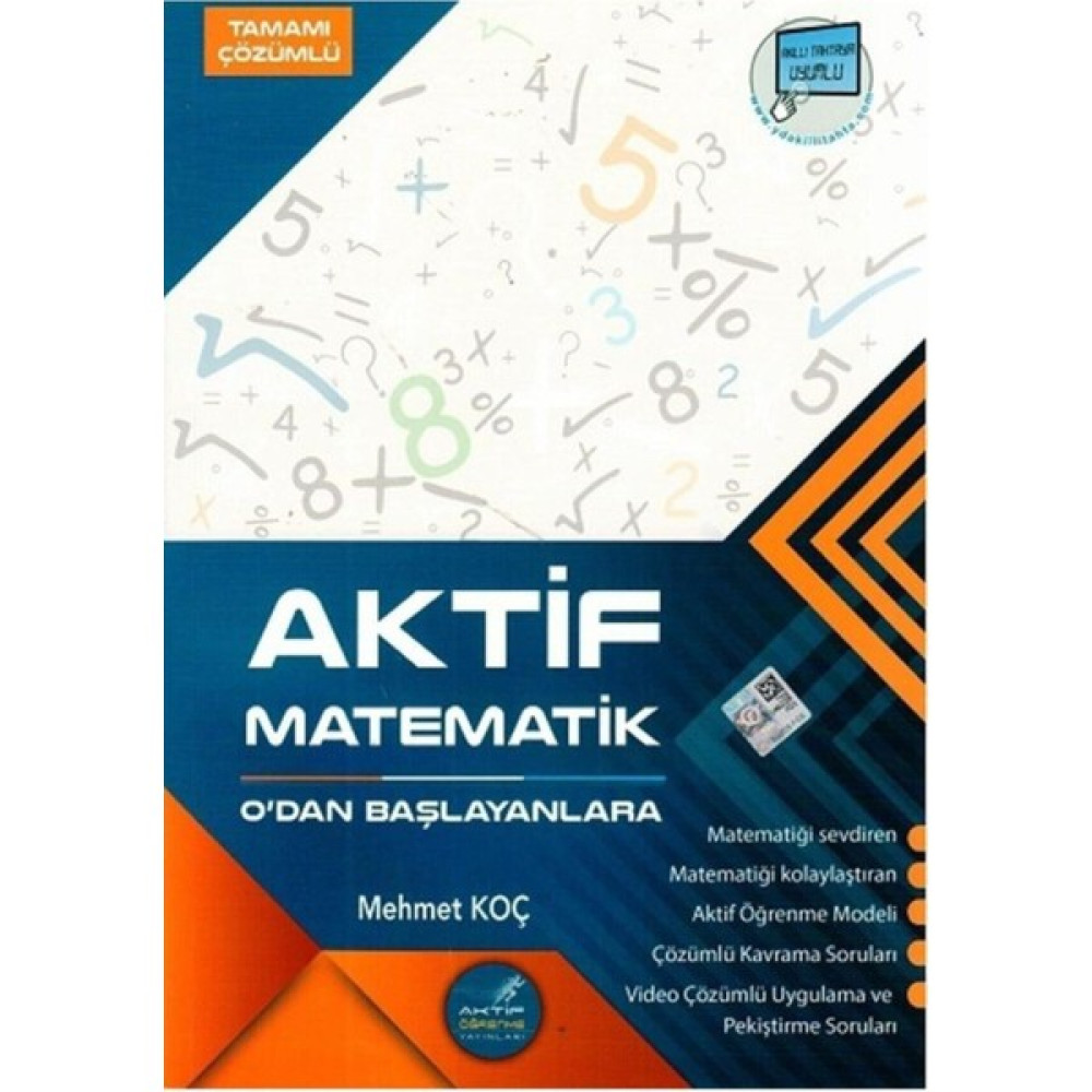 Aktif Yayınları TYT Matematik Sıfırdan Başlayanlara Tamamı Çözümlü Soru Bankası Temel Yeterlilik Testi (TYT) Fiyatı