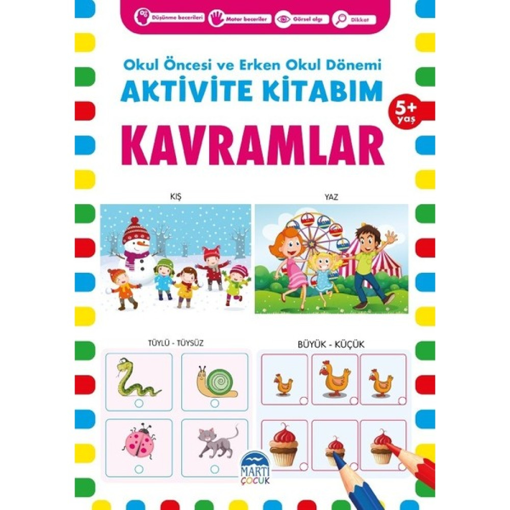 Aktivite Kitabım - Kavramlar ( 5+ Yaş ) Zihinsel Gelişim Kitapları Fiyatı