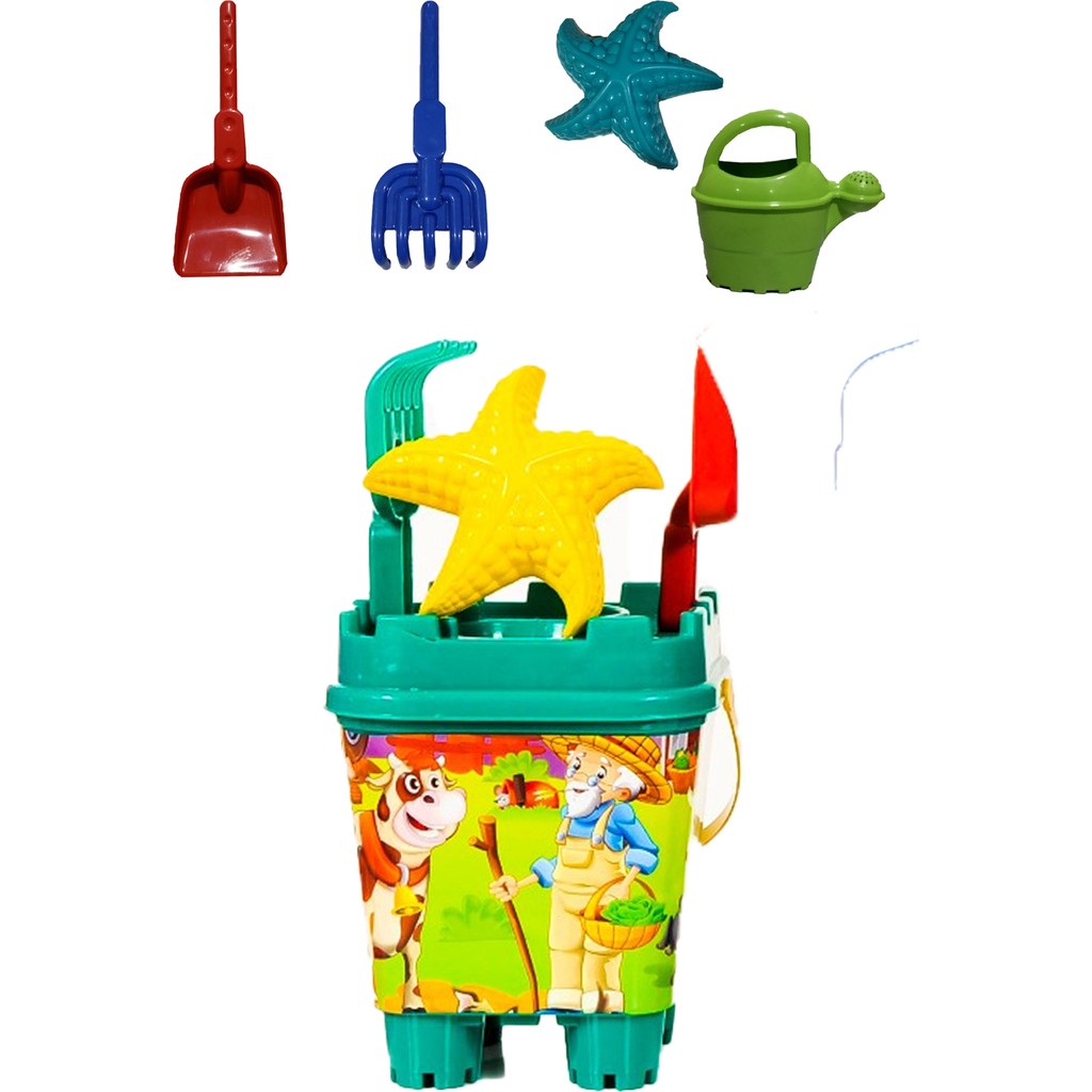 Aktoys Oyuncaklı Çocuk Kale Kum Kovası - Yeşil - 3 - 6 Yaş Diğer Fiyatı