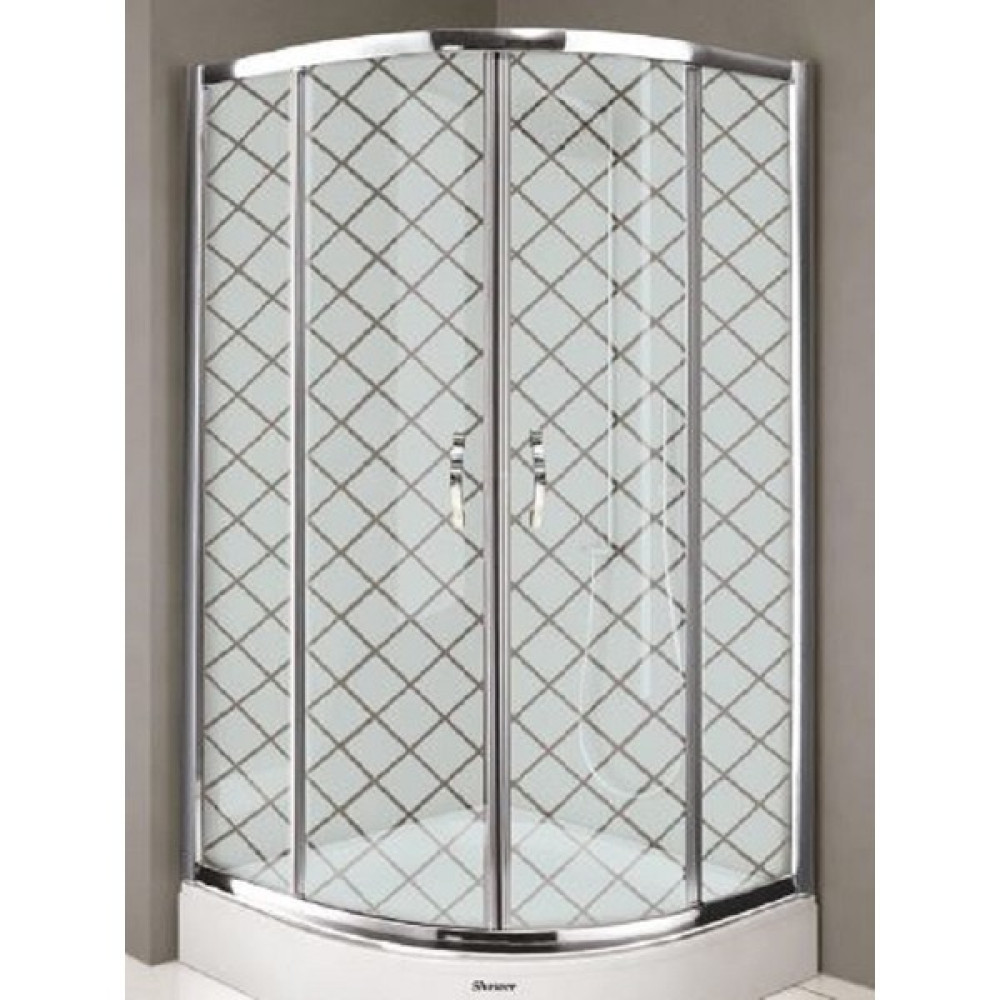 Aktu Desaş Duşakabin ve Tekne 90 x 90 cm Oval 5mm Temp. Cam Parlak Alm Pprofil - 90X90 Duşakabin Fiyatı