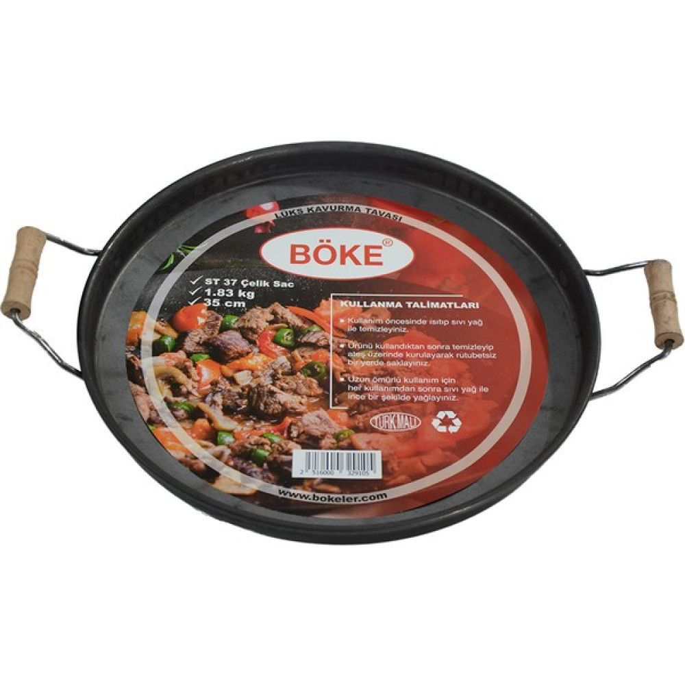 Aktürkler Kavurma Sacı 35 Cm 1.5 mm Kapalı Kenar Mangal & Barbekü Malzemeleri Fiyatı