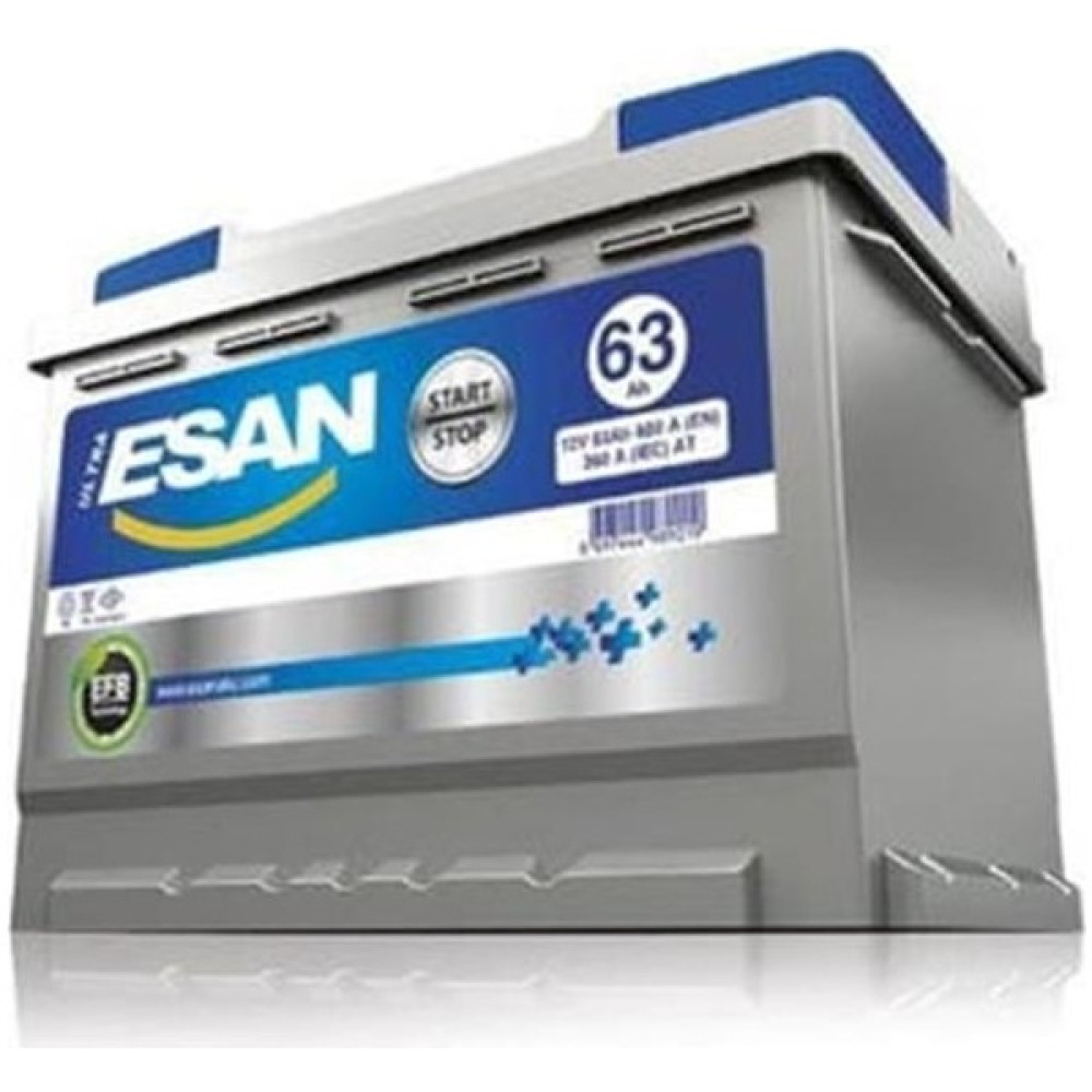 AKU 12 VOLT 63 AMPER EFB START STOP175×242x190 Akü Fiyatı