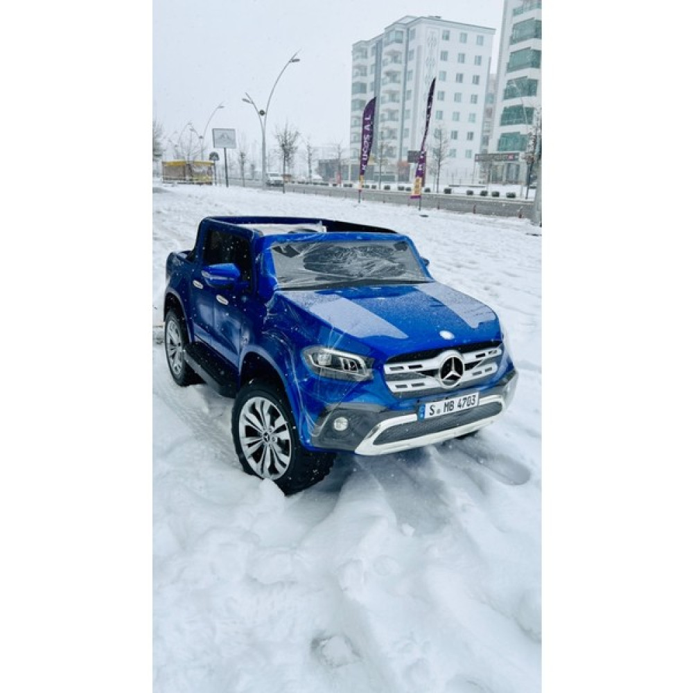 Akülü Araba Mercedes X350  4x4 Eva - Kırmızı - Mavi Akülü Araba Fiyatı