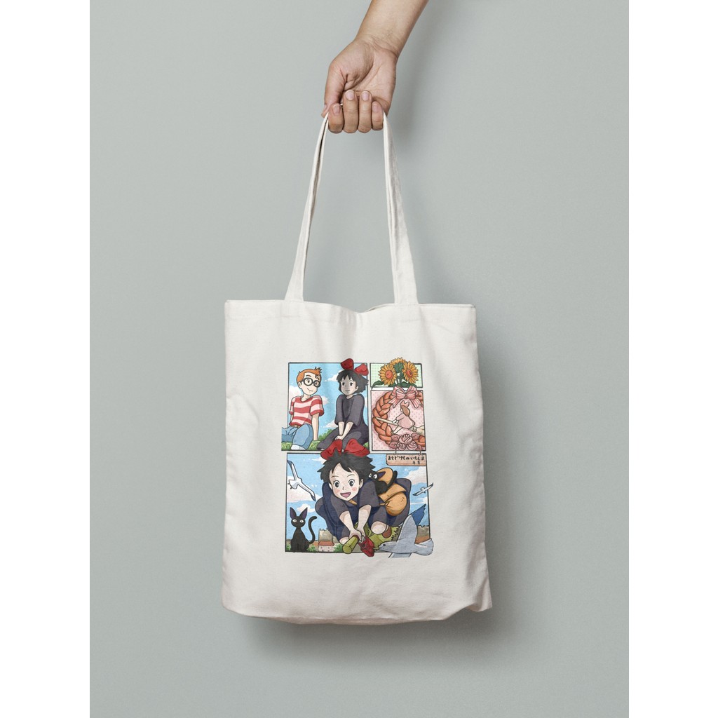 Akumastik Ghibli Kiki Bez Çanta 35X40CM - Anime Çanta - Tote Bag Bayan Günlük Çanta Fiyatı