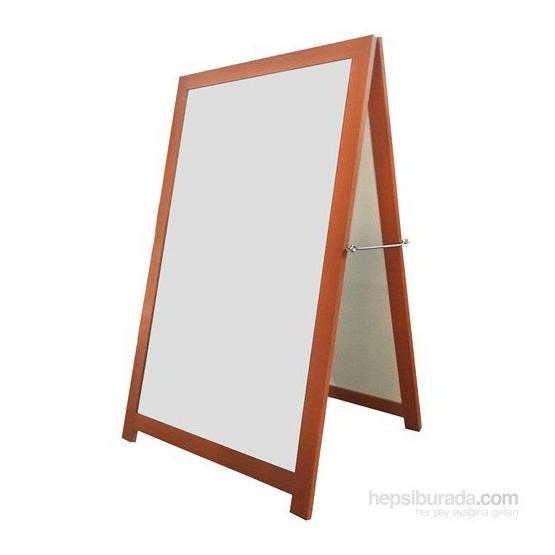 Akyazı 60x85 cm Ahşap Ayaklı Eskitme Üçgen Yazı Tahtası