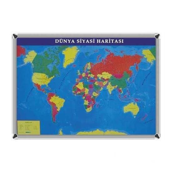Akyazı 70x100 Dünya Siyasi Harita