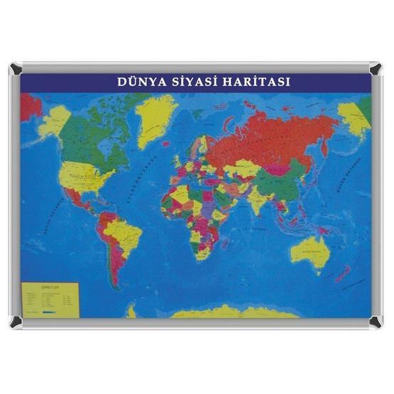 Akyazı 70x100 Dünya Siyasi Harita