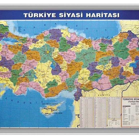 Akyazı 70x100 Türkiye Siyasi Haritası