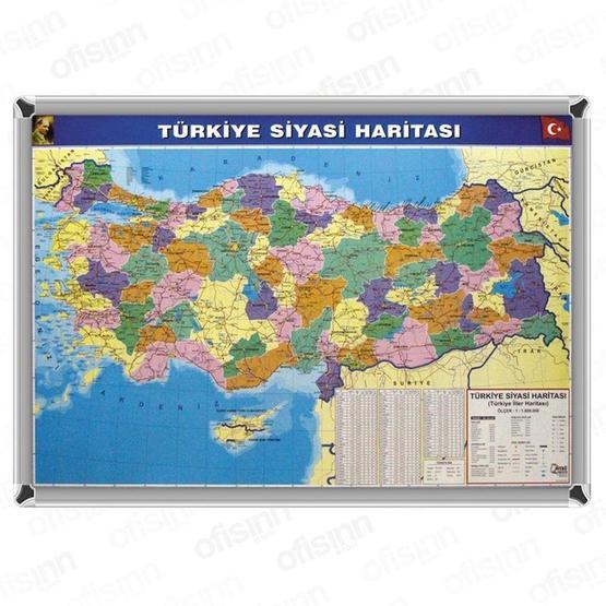 Akyazı 70x100 Türkiye Siyasi Haritası