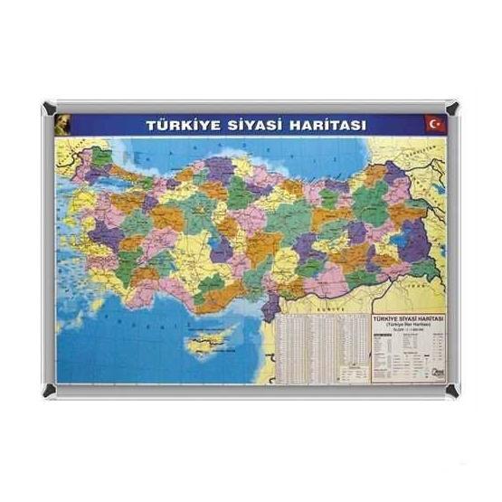 Akyazı 70x100 Türkiye Siyasi Haritası