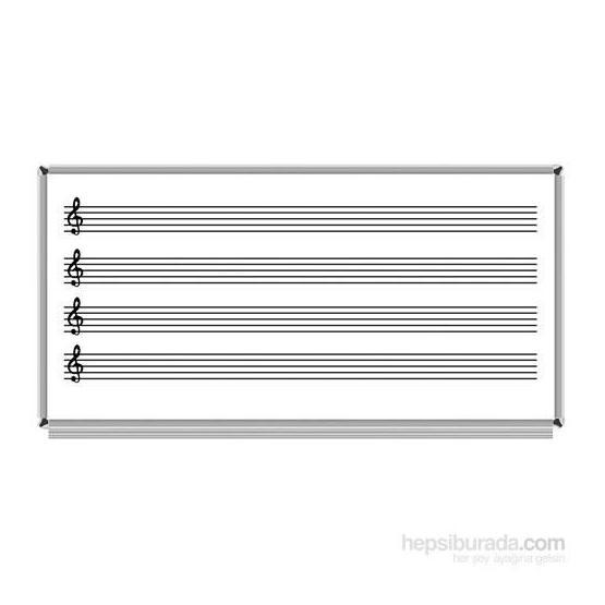 Akyazı Emaye Müzik Çizgili 120x240 cm Yazı Tahtası