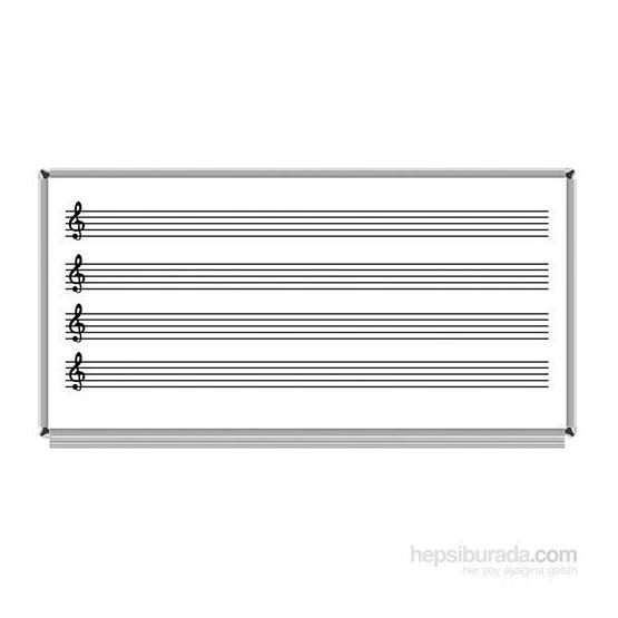 Akyazı Emaye Müzik Çizgili 120x240 cm Yazı Tahtası
