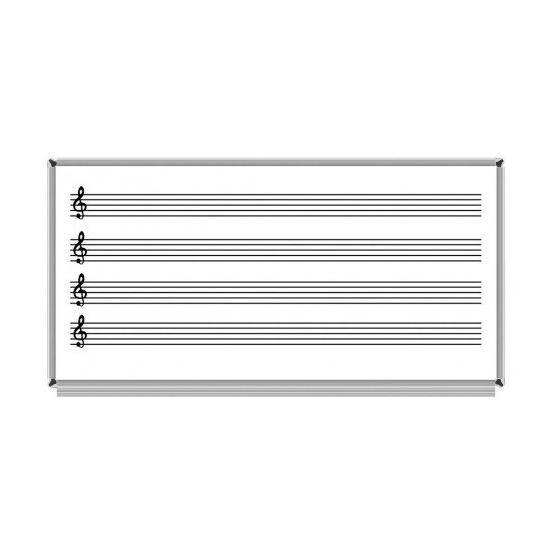 Akyazı Emaye Müzik Çizgili 120x240 cm Yazı Tahtası