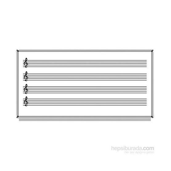 Akyazı Emaye Müzik Çizgili 120x240 cm Yazı Tahtası