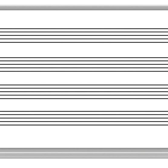 Akyazı Laminat Müzik Çizgili 120x240 cm Yazı Tahtası