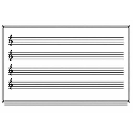 Akyazı Laminat Müzik Çizgili 120x240 cm Yazı Tahtası