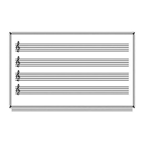 Akyazı Laminat Müzik Çizgili 120x240 cm Yazı Tahtası