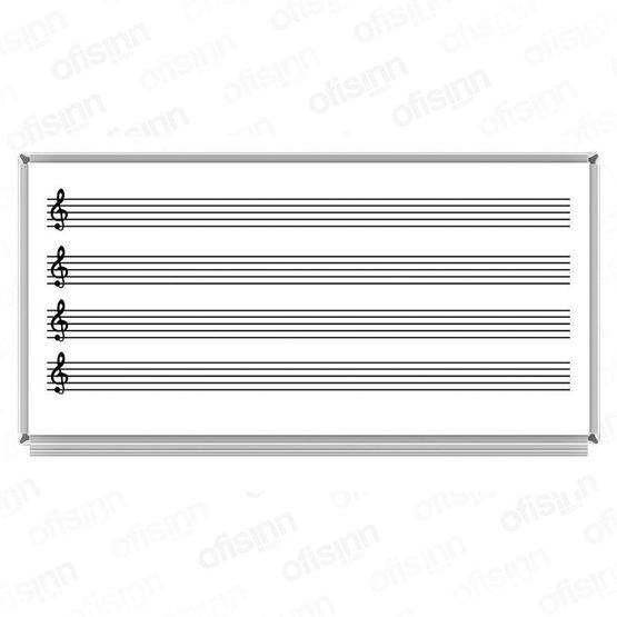 Akyazı Laminat Müzik Çizgili 120x240 cm Yazı Tahtası