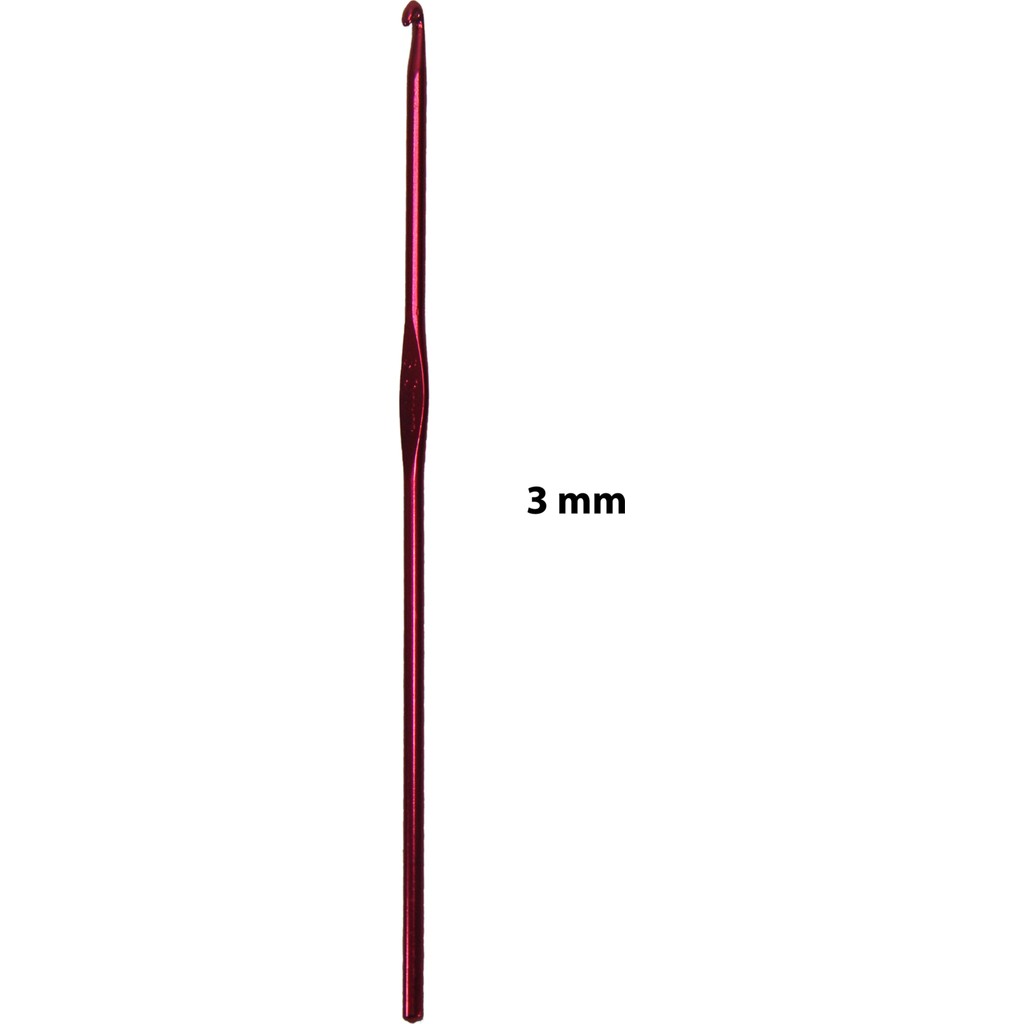 Ala Depo Metal Tığ Yün Penye Makrome Örgü No: 3 mm (15CM) - Renkli - Standart Diğer Fiyatı