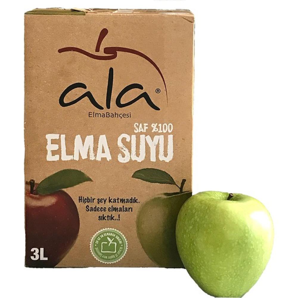 Ala Saf %100 Yeşil Elma Suyu - 3 Litre - 3 lt Diğer Fiyatı