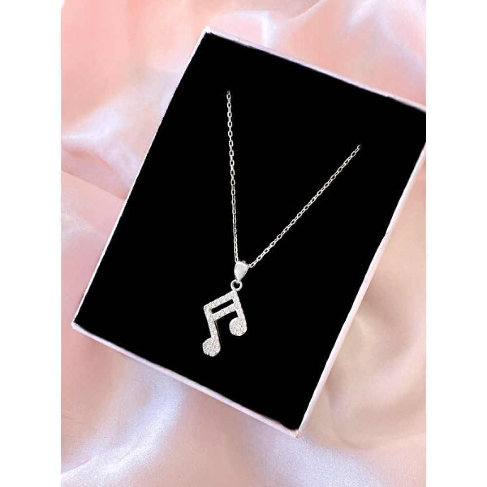 Alâ Silver Jewellery Müzik Nota 925 Ayar Gümüş Kolye Gümüş Kolye Fiyatı