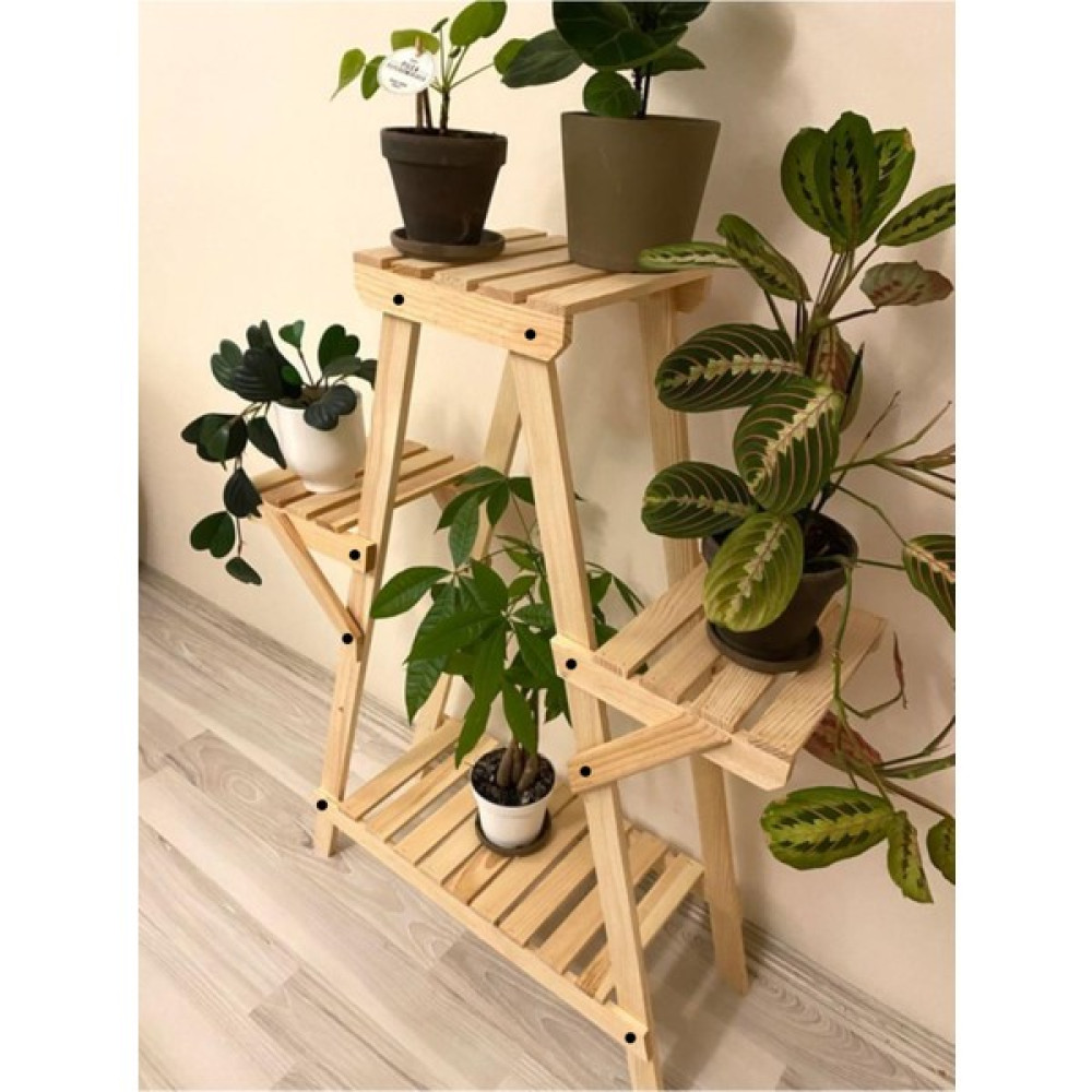 Alan Dekor Natural Doğal Ahşap Dekoratif Çiçeklik Saksılık Balkon Bahçe Standı Saksı ve Aksesuarları Fiyatı