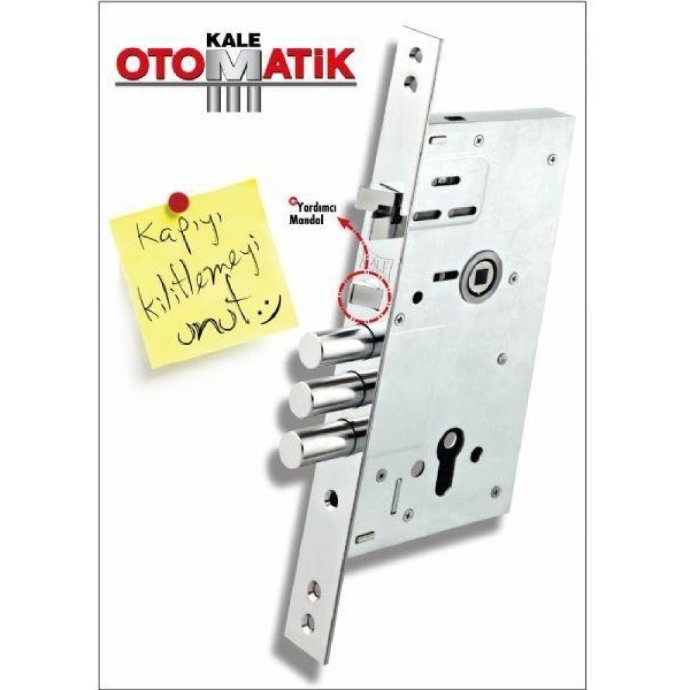 Alan Şanslı Kale 252/RA Sm Otomatik Kilitlemeli Monoblok Kapı Kilidi Mandallı Barelli - 1 Adet Kilit Fiyatı