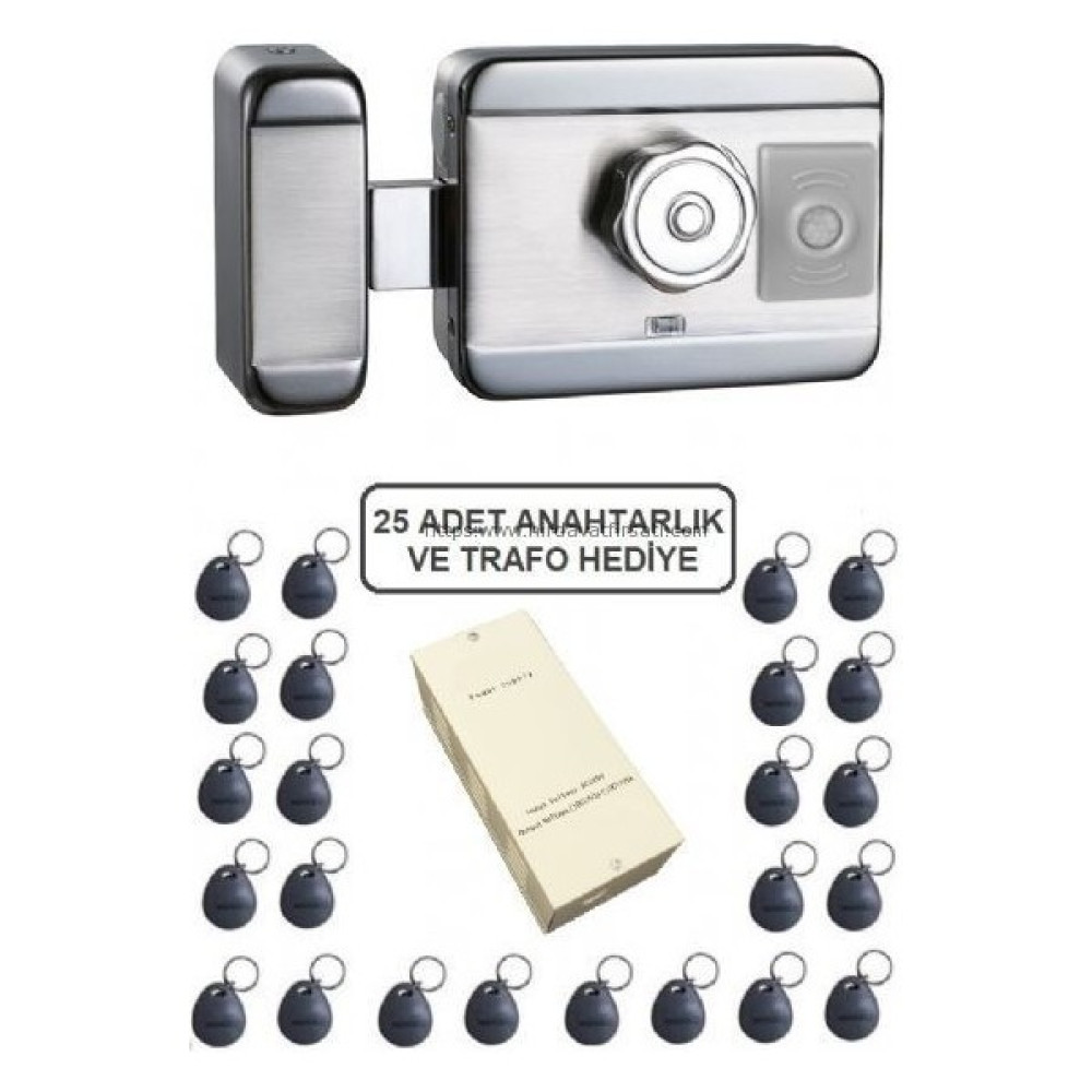 Alan Şanslı Marelli Sensörlü Motorlu Sessiz + Güvenli Manyetik Elektrikli Trajlı Apartman Kapı Kilidi Motorlu Otomat + Kartlı Sistemi + Trafosu + 2... Kilit Fiyatı