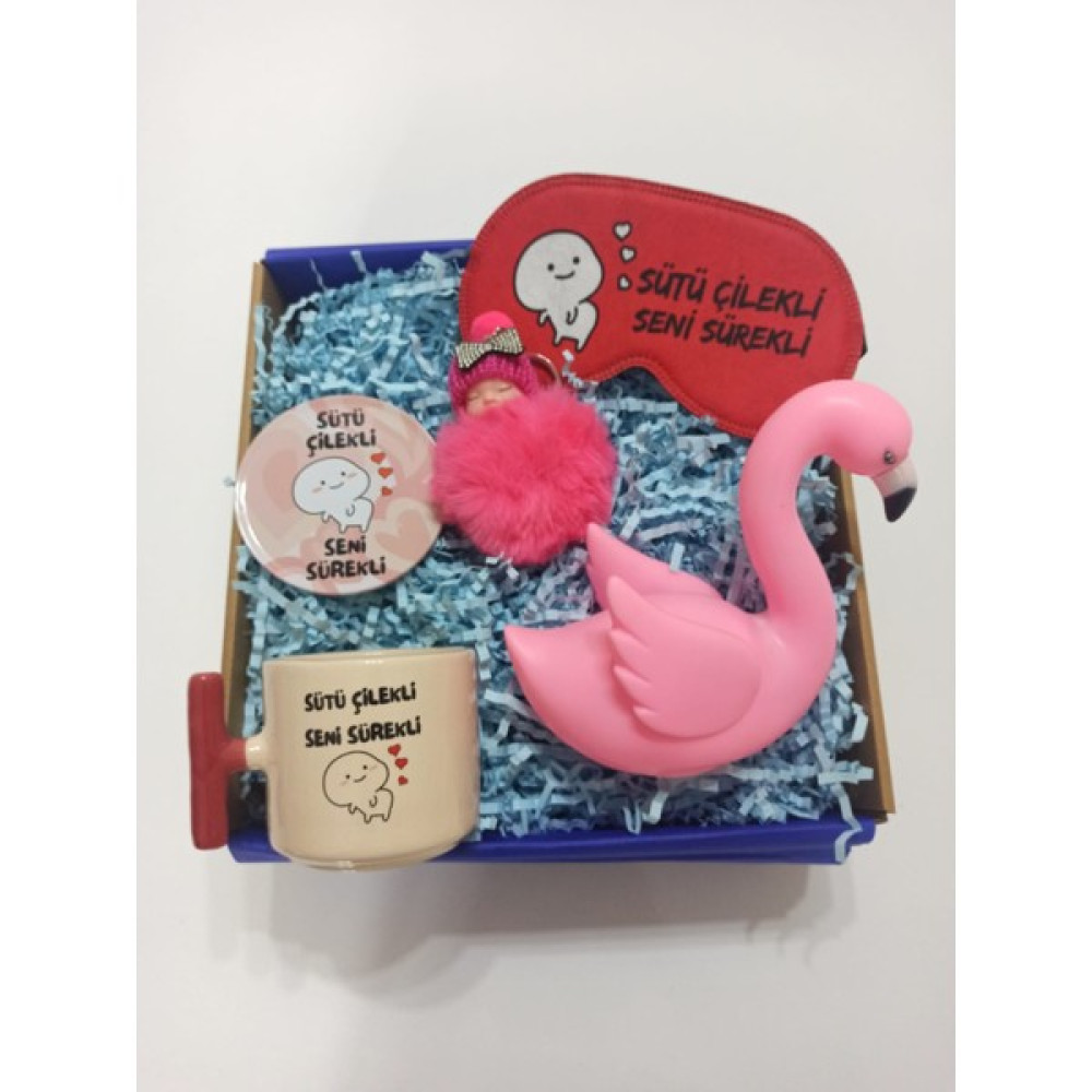 Alanç Gift Doğum Günü, Sevgiliye , Anneye Hediye Seti Kupa, Lamba, Bardak Altlığı, Göz Bandı, Bebek Peluş Altın, Takı & Aksesuar Fiyatı