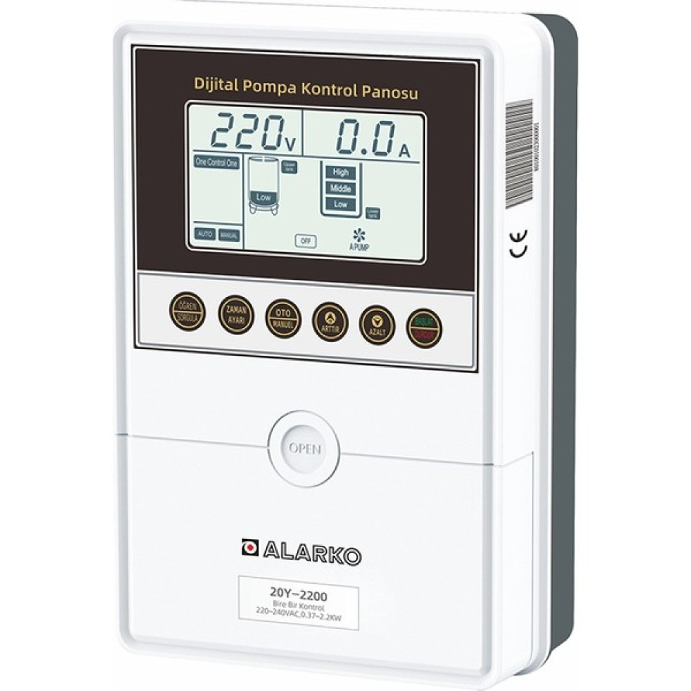 Alarko 0,5 - 3 Hp 220V Monofaze Dijital Akıllı Pompa Kontrol Panosu Su Motoru Fiyatı
