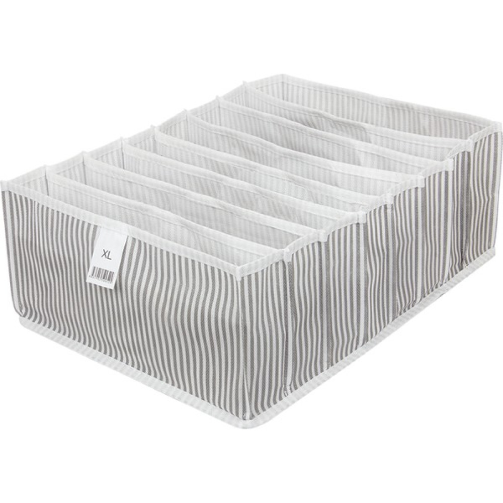 ALAS 8 Bölmeli Akordiyon Çekmece ve Dolap Organizeri XL 39 x 30 x 14cm - Gri Eşya Saklama / Düzenleme Fiyatı