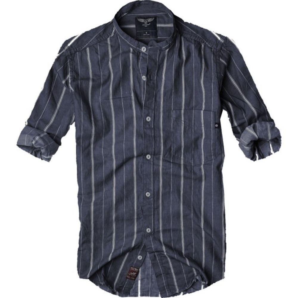 Alaska The Last Frontier Slim Fit %100 Pamuk Kumaş Hakim Yaka Uzun Kol Gömlek--Koyulaci Çizgili-- Erkek Gömlek Fiyatı