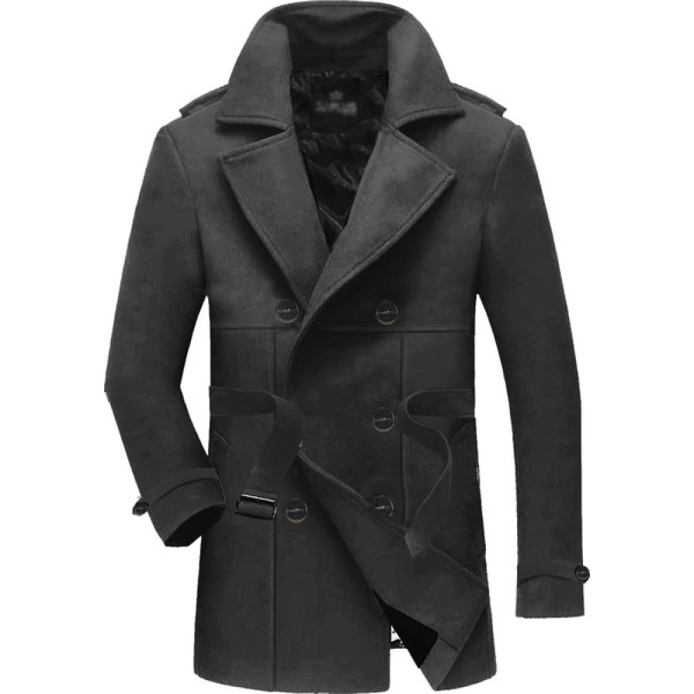 Alaska The Last Frontier Slim Fit Italyan Kesim Ince Kaşe Kaban Trençkot --Antrasit-- Erkek Mont Fiyatı