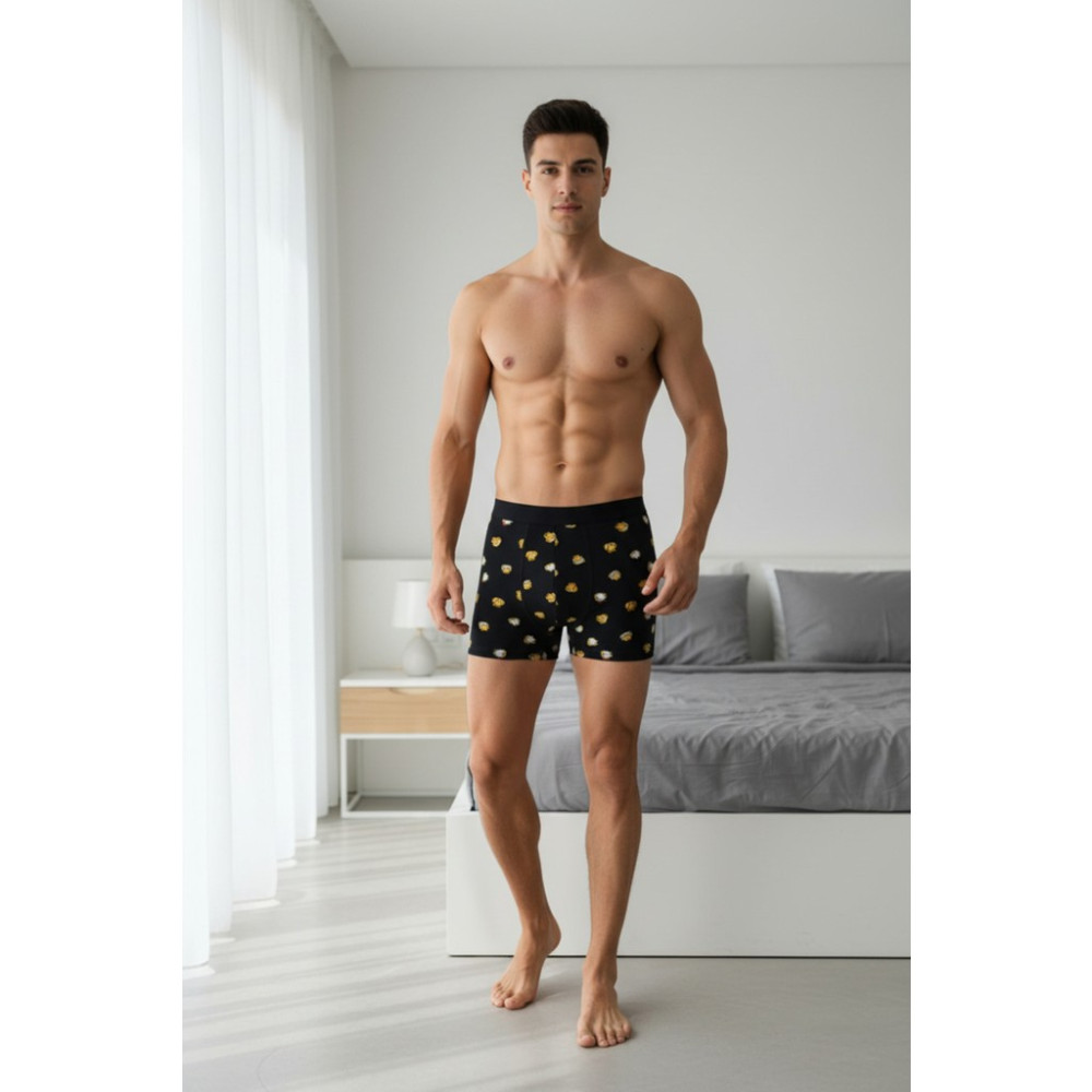 Alaturka Erkek Boxer Karışık Renk 3'lü Paket Set -BXR2000 Model-4 Erkek Boxer Fiyatı