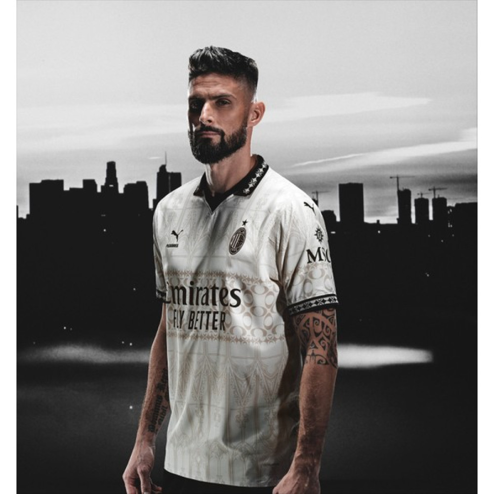 Alaturka Mix A.c Milan 2023/24 Yeni Sezon Özel Tasarım Konsept Forması Beyaz Futbol Malzemeleri Fiyatı