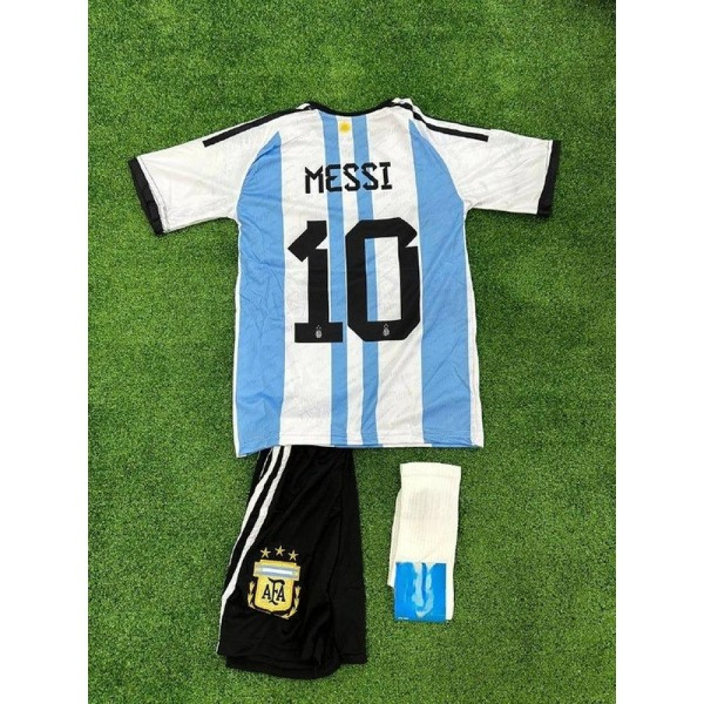 Alaturka Mix Arjantin Messi Çocuk Futbol Forması 3'lü Takım (Forma-Şort-Çorap) Futbol Malzemeleri Fiyatı