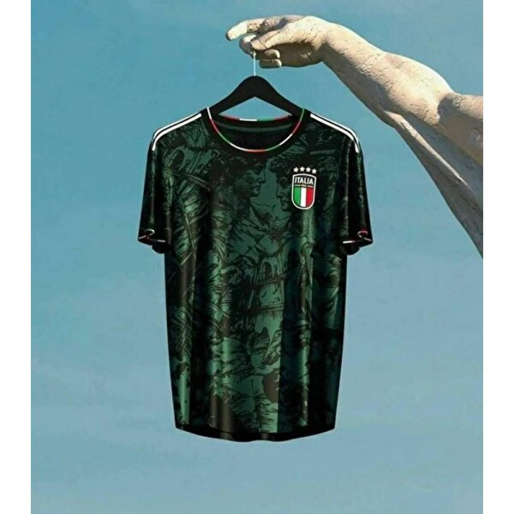 Alaturka Mix Italya Milli Takım Özel Tasarım Rönesans Yeşil 2023/24 Futbol Forması Futbol Malzemeleri Fiyatı
