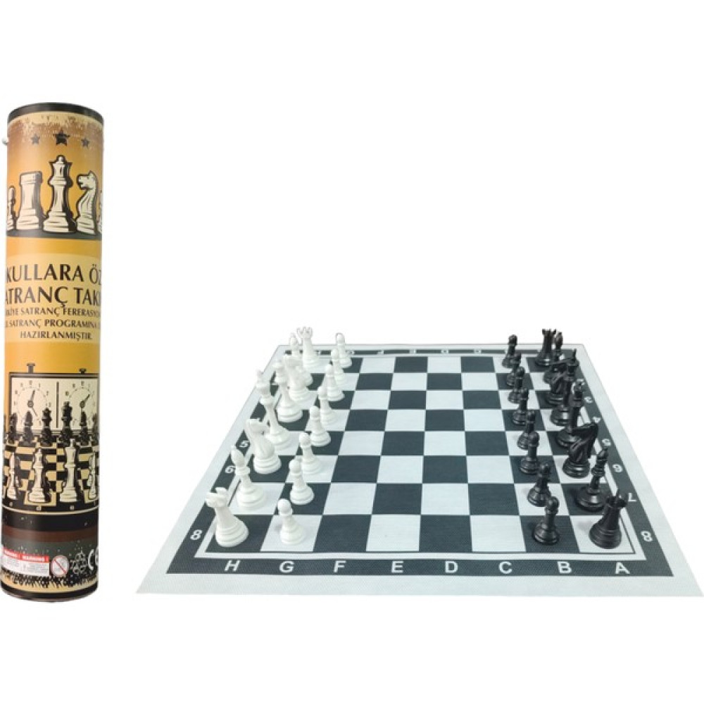 Alay Toys Okul Satranç Takımı 35X35CM - Küçük Rulo - Ekonomik Satranç Fiyatı