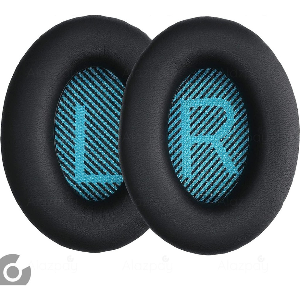 Alazpay Bose Qc2 Pedi QC25 Ae2 AE2I AE2W Qc2 QC15 QC35 QC35II Uyumlu Yumuşak Kulaklık Sünger Yastığı Pedi - Siyah - Mavi Kulaklık Aksesuarı Fiyatı
