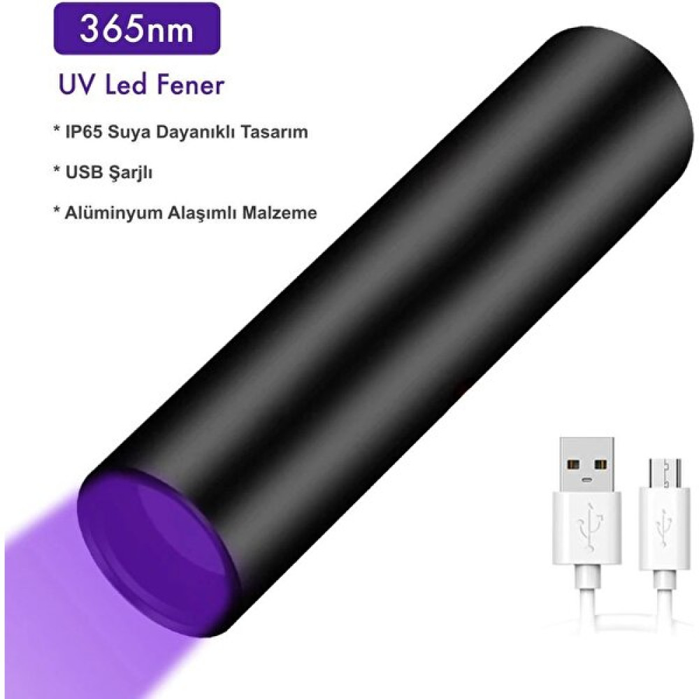 Alazpay Kedi Oje Tirnak İdrar Dişki Tespiti 365nm Şarj Edilebilir UV LED El Feneri El Feneri Fiyatı