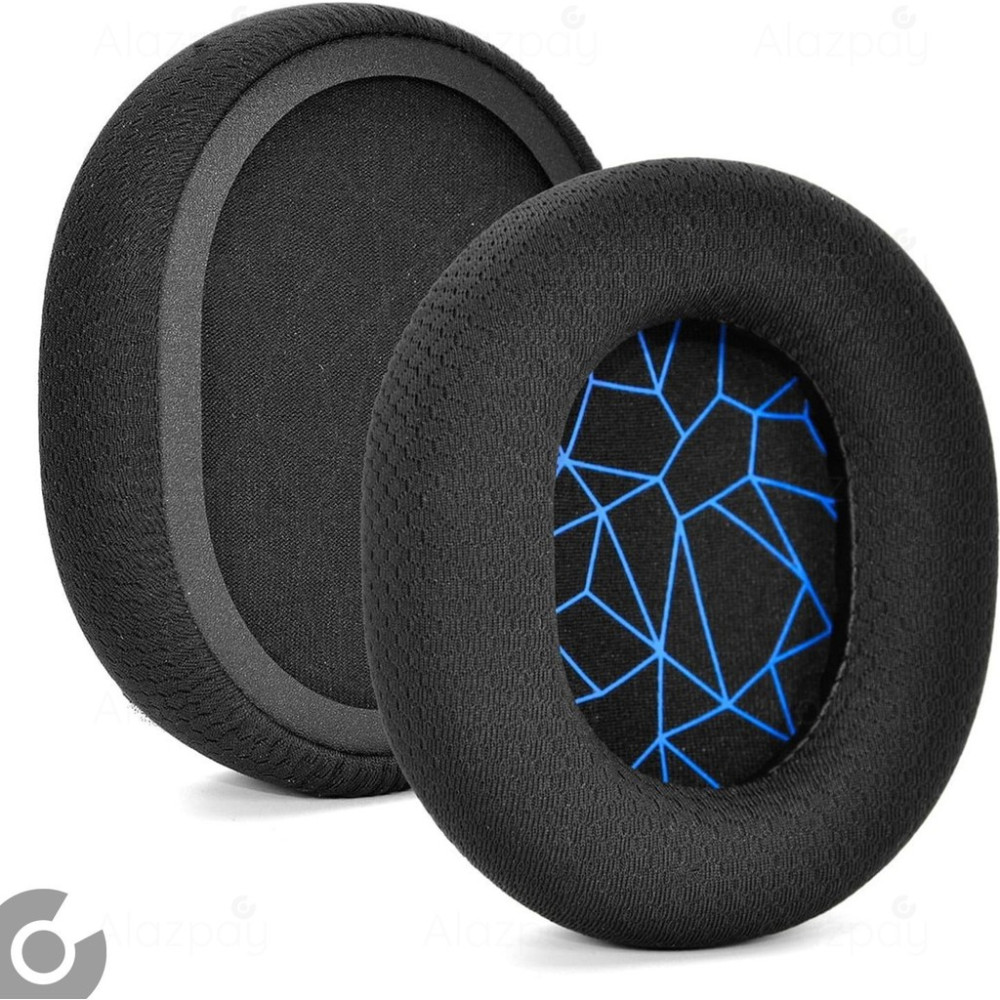 Alazpay Steel Series Arctis 1 3 5 7 9 9x Pro Arcits Uyumlu Yumuşak Kulaklık Sünger Yastığı Pedi - Siyah - Mavi Kulaklık Aksesuarı Fiyatı