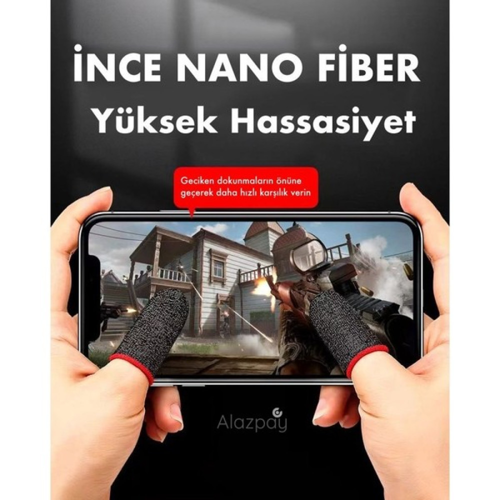 Alazpay Terletmeyen Pubg Parmaklık Eldiveni (1 Çift) Cep Telefonu Aksesuarı Fiyatı