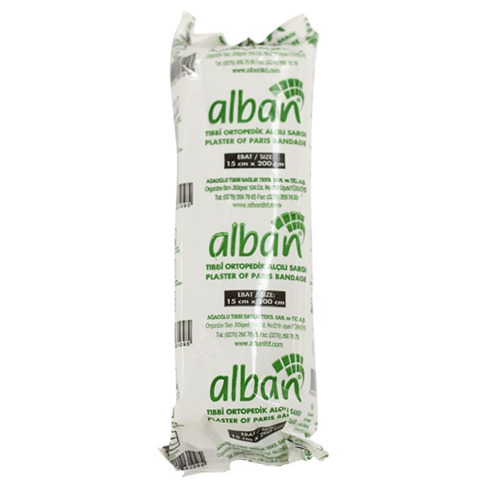 Alban 15 x 200 cm Steril Alçılı Sargı 10 Adet Oto Boyaları Fiyatı
